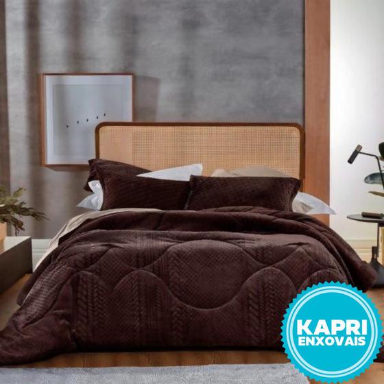 Edredom Queen Plush Premium Blend Elegance 2,60m x 2,40m Geo Comfy - Altenburg Menor preço em Edredom Queen Plush Premium Blend Elegance 2,60m x 2,40m Geo Comfy - Altenburg