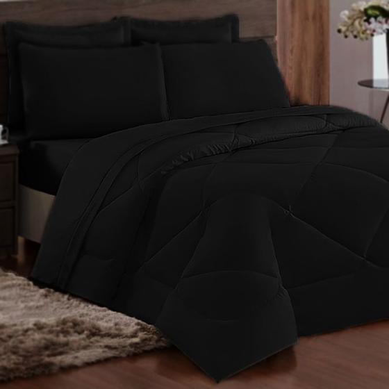 Edredom Soft Casal Queen Dupla Face 240x210cm Avulso Casen Menor preço em Edredom Soft Casal Queen Dupla Face 240x210cm Avulso Casen