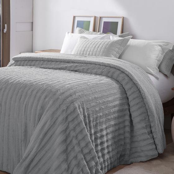 Imagem de Edredom Super King Sherpa Vison Jolitex Dupla Face 240x260cm