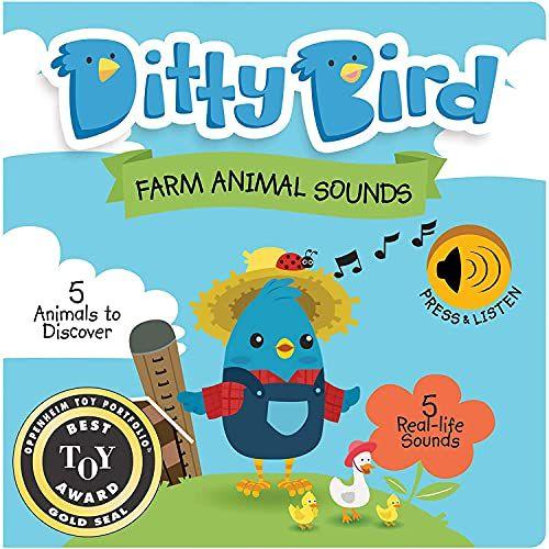 Imagem de Educativo Interativo Farm Sons animais e livro de rima musical para bebês. Brinquedos barulhentos para uma idade de um ano. Farm Animal Learning Sounds Book for Toddlers. Menino de 1 ano de idade Menina Presentes Azul