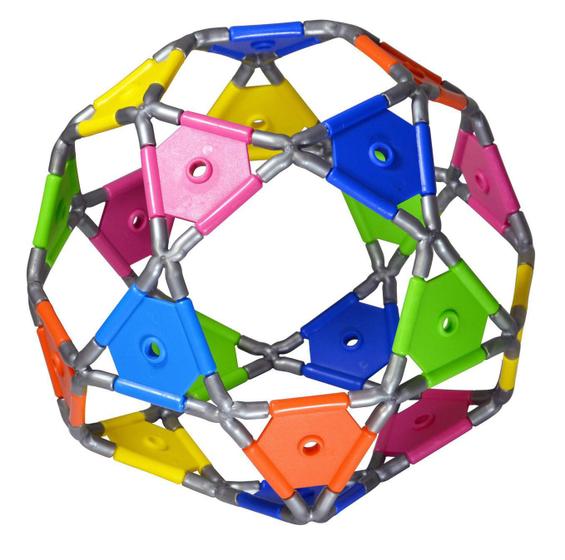 Imagem de Edulig Puzzle 3D Triângulos - 5 Sugestões De Montagem