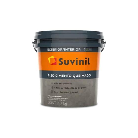 Efeito cimento queimado argamassa para revestir pisos 4,7kg suvinil Menor preço em Efeito cimento queimado argamassa para revestir pisos 4,7kg suvinil