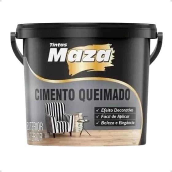 Imagem de Efeito Cimento Queimado Cor Chumbo - Maza 23kg