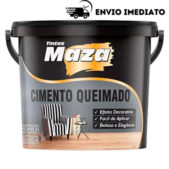 Imagem de Efeito Cimento Queimado Revestimento 23kg - Maza