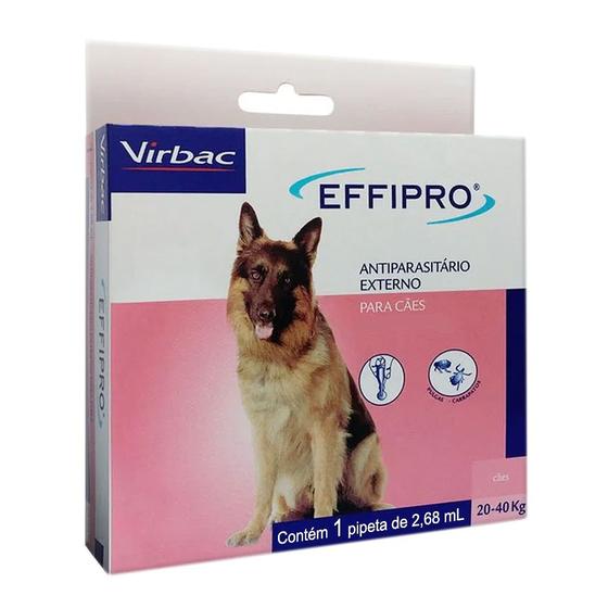 Imagem de Effipro para Cães entre 20 e 40kg com 1 Pipeta de 2,68ml