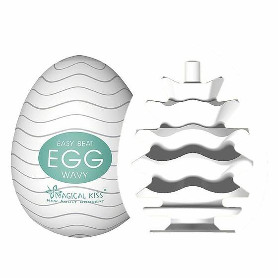 Imagem de Egg Ovinho Masturbador de Silicone Modelo Wavy