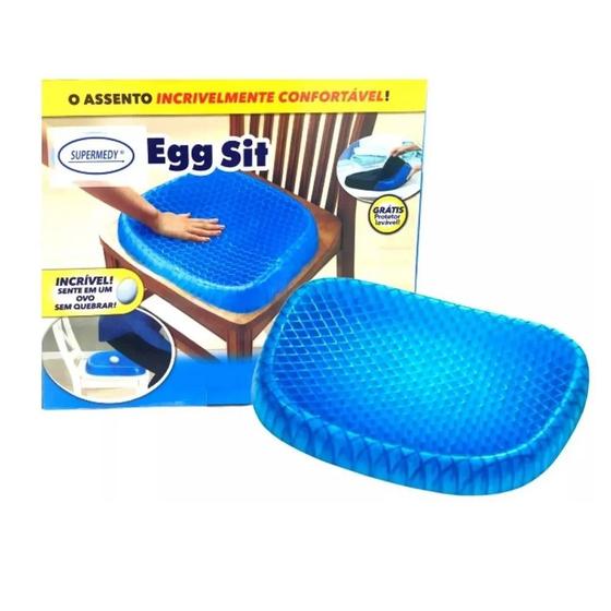 Imagem de EGG SIT Assento ou Almofada Gel Silicone Ortopédico Top e Super Confortavel