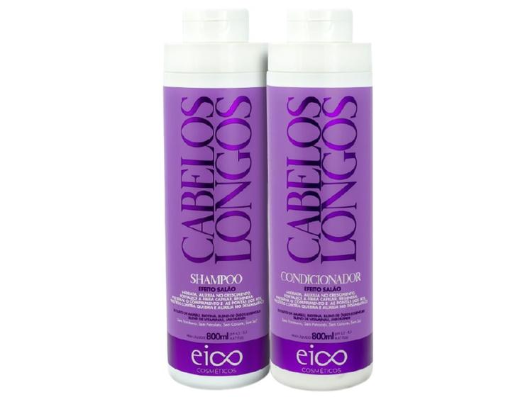 Imagem de Eico Kit Cabelos Longos Shampoo + Condicionador 800ml