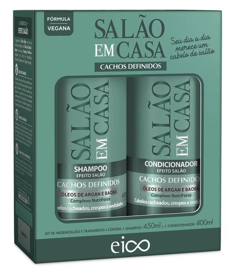 Imagem de Eico Shampoo E Condicionador Salão Em Casa Cachos Definidos