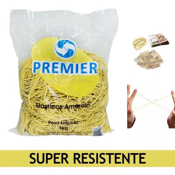 Imagem de Elastico Amarelo 1200 Unidades 1Kg