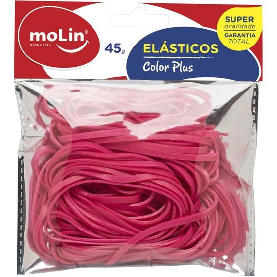 Imagem de Elástico Colorido Rosa 45G.