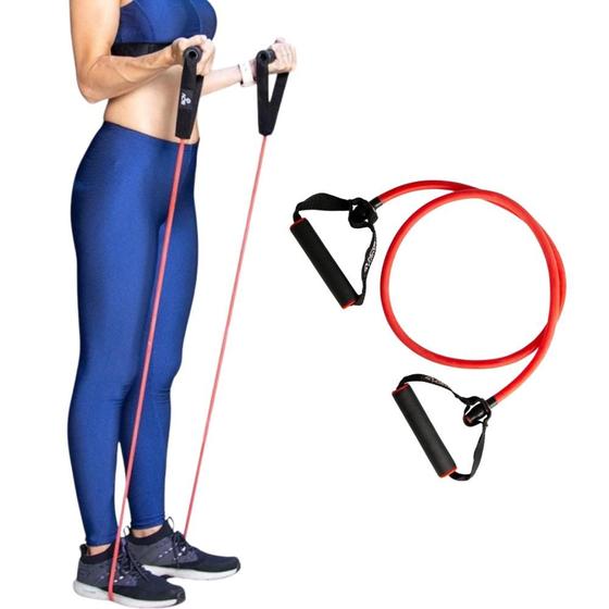 Imagem de Elástico Extensor Funcional 120cm Intensidade Forte  Fortalecimento Muscular, Treino Funcional e Reabilitação  Resistente e Confortável