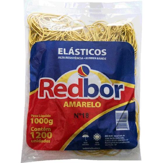 Imagem de Elástico Látex Amarelo Nº18 1kg 1 UN Red Bor