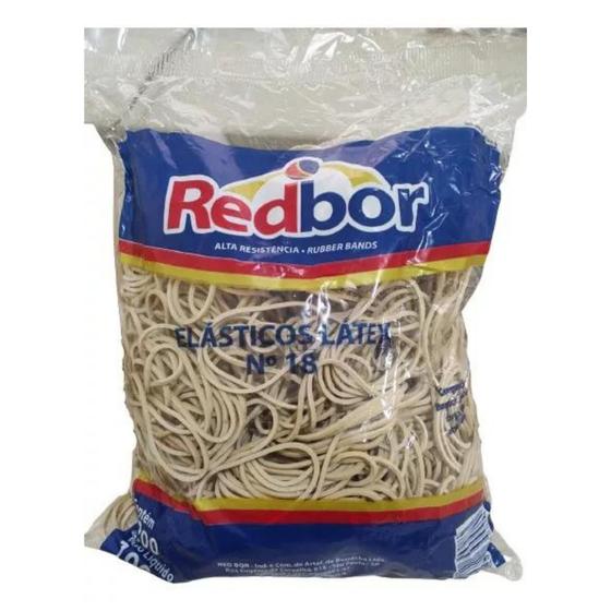 Imagem de Elastico Latex Borracha Dinheiro N18 1 Kg 1200 Unid RedBor