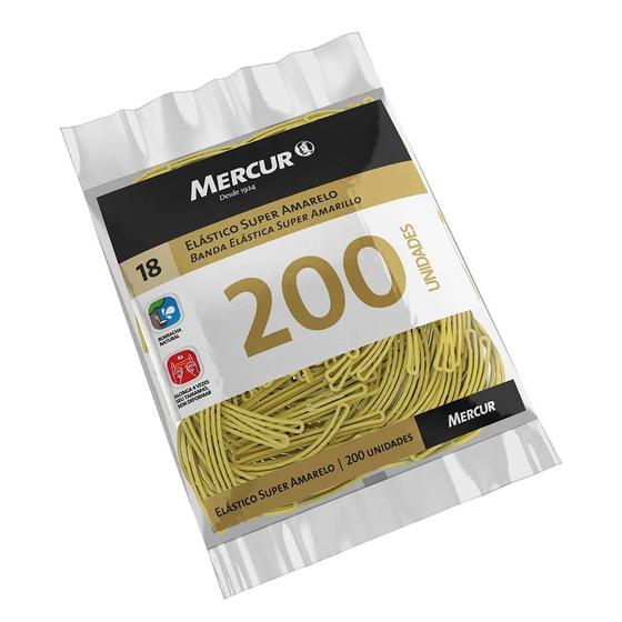 Imagem de Elastico para dinheiro 200un Super Amarelo Mercur