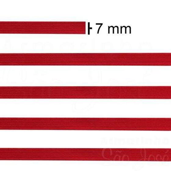 Imagem de Elastico s jose colombe color n.12 7mm-003 verm c/10 mts und - SAO JOSE
