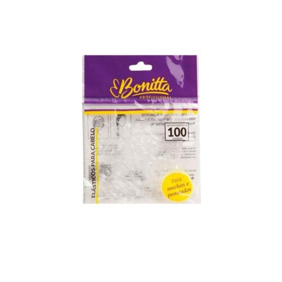 Imagem de Elastico transparente Bonitta pacote com 100 unidade