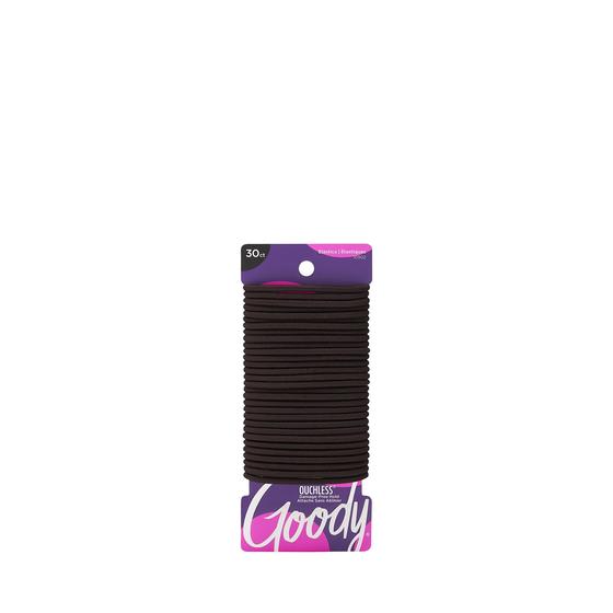 Imagem de Elásticos de Cabelo GOODY Ouchless Trançados Marrons - Pacote com 30 Unidades