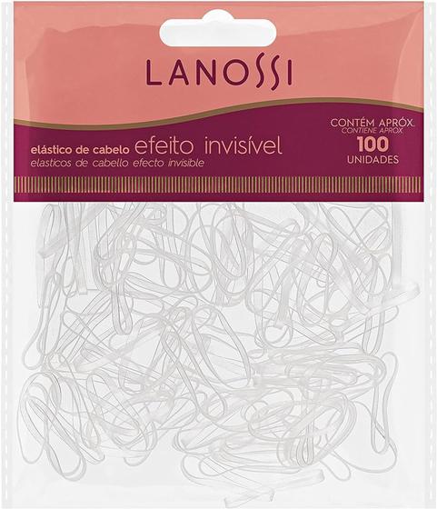 Imagem de Elásticos De Cabelo Invisíveis - 100 Unidades Transparente