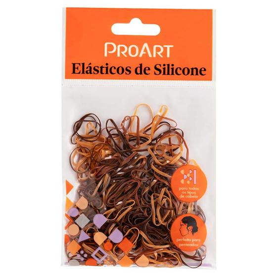 Imagem de Elasticos de Silicone Proart P Marrom