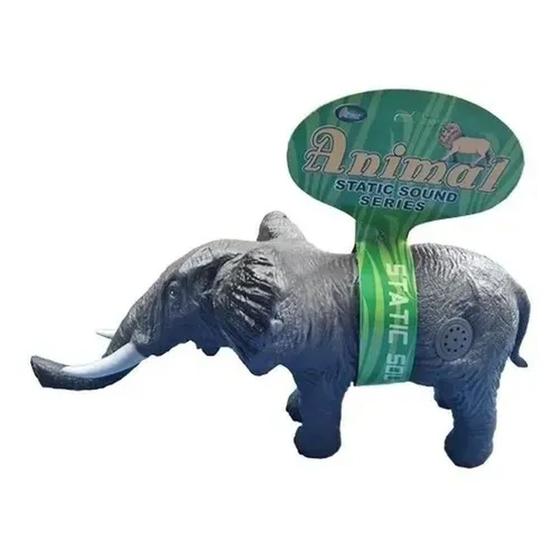 Imagem de Elefante Animal De Brinquedo Vinil Macio Com Som