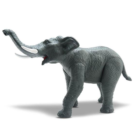 Imagem de Elefante De Brinquedo Animal Articulado Vinil 28cm - Decoração - Silmar