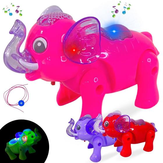 Coelho Musical Infantil Europio - Anda Sozinho Com Luz E Som - Brinquedo Educativo 14,5cm