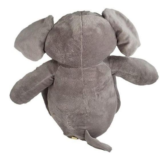 Imagem de Elefante de pelúcia cinza olhão Pibu E25M 48cm