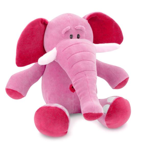 Imagem de Elefante De Pelucia Grande Rosa Ursinho Decoração - Cortex