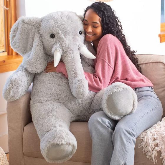 Imagem de Elefante Gigante de Pelúcia Vermont Teddy Bear - 120cm