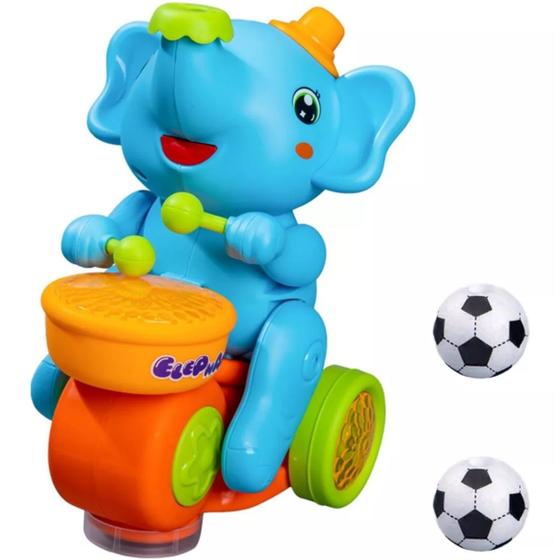 Imagem de Elefante Musical Divertido Com Luz E Sons Brinquedo Educativo Ideal Para Criança Pequena Pronta Entrega