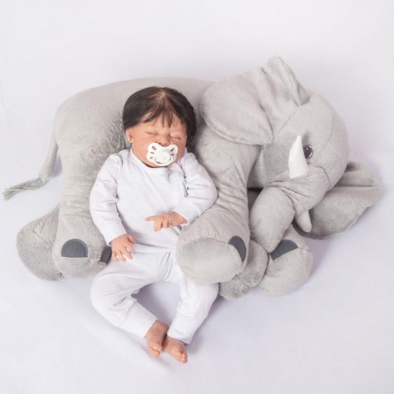 Imagem de Elefante Pelúcia Almofada Bebê Travesseiro Antialérgico