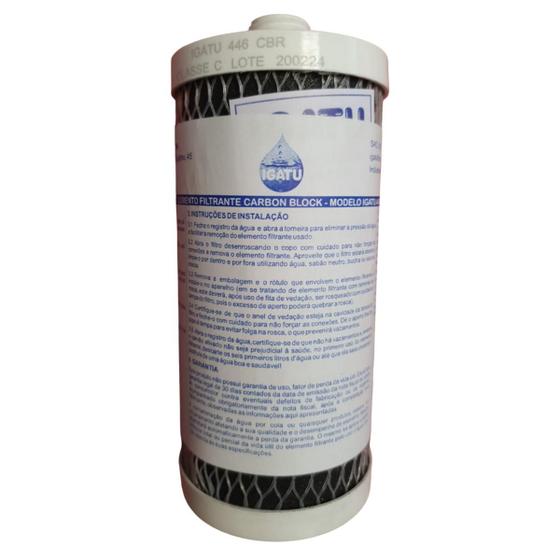 Imagem de Elemento Refil Original Igatu 446 Carbon Block Rosca