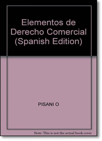 Imagem de Elementos de Derecho Comercial - Spanish Edition