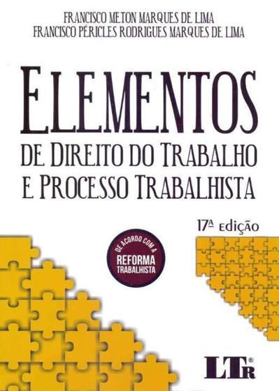 Imagem de Elementos De Direito Trab.proc.trabalhista-17ed/19 - LTR EDITORA