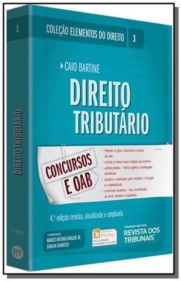 Imagem de Elementos do direito, v.3 - direito tributario - RT