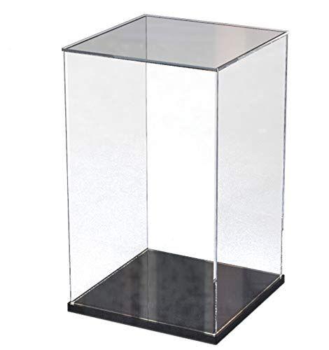 Imagem de ELEpure Clear Acrilic Display Stand Assemble Countertop Box Storage Organizer Display Case Protection Showcase for Action Figures Collectibles Lego Toys, 9.8"W x 9.8" D x 15.7"H