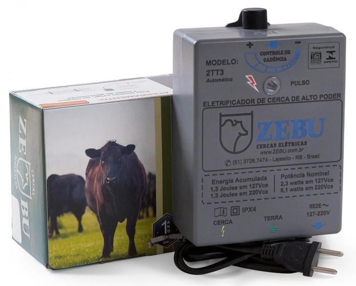 Imagem de ELETRIFICADOR DE CERCA ELETRICA RURAL ZEBU 2TT3 110/220v