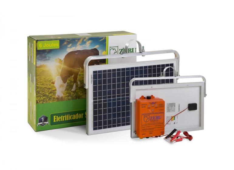 Imagem de ELETRIFICADOR DE CERCA ELÉTRICA SOLAR ZEBU ZS120i 120KM CHOQUE