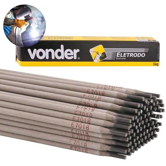 Imagem de Eletrodo Para Solda Elétrica E7018 Com 3,25 Mm 5Kg Vonder