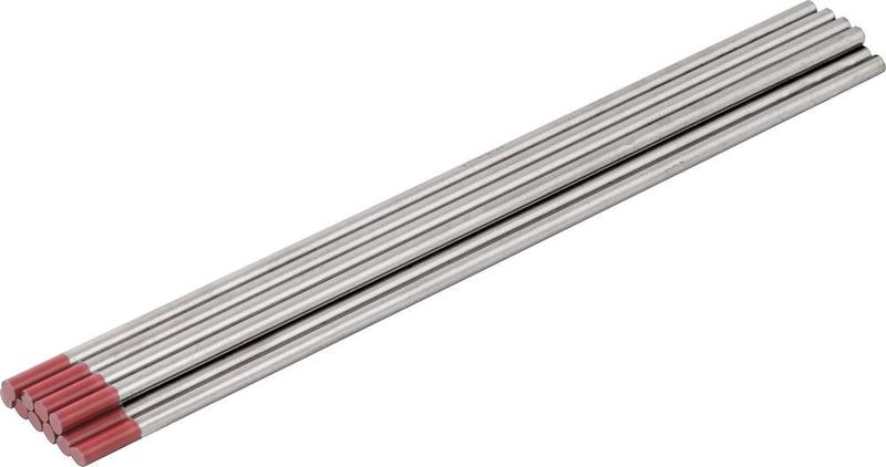 Eletrodo tungstênio 2,4mm vermelho com tório com 10 peças - Vonder Menor preço em Eletrodo tungstênio 2,4mm vermelho com tório com 10 peças - Vonder