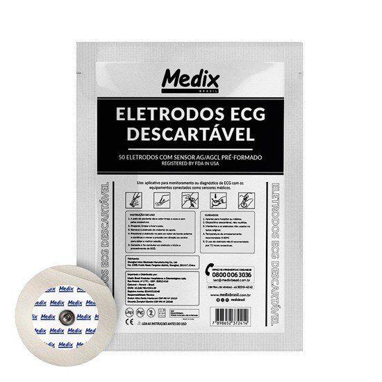 Imagem de Eletrodos ECG Descartável - Medix