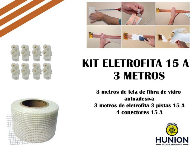 Eletrofita Fita Elétrica 3 Pistas 3 Metros 750v/15amp Menor preço em Eletrofita Fita Elétrica 3 Pistas 3 Metros 750v/15amp