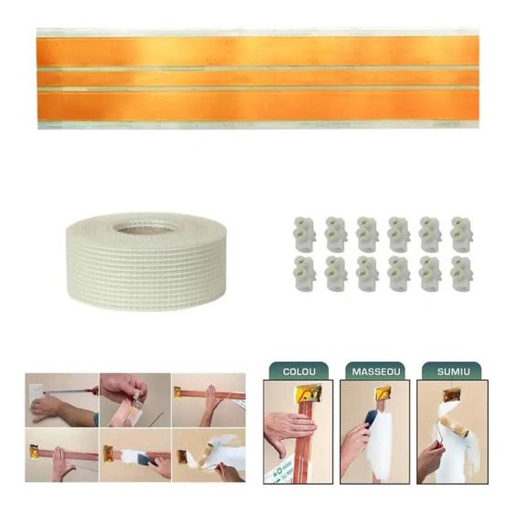 Eletrofita Fita Elétrica 3 Pistas 5 Metros 750v/15amp Menor preço em Eletrofita Fita Elétrica 3 Pistas 5 Metros 750v/15amp