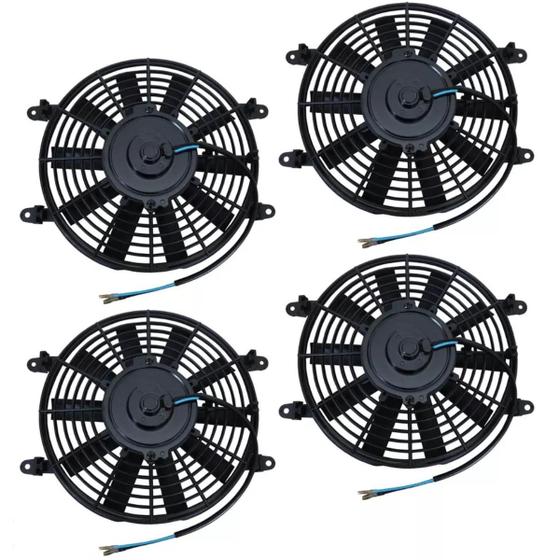 Imagem de Eletroventilador IMPECAVEL Universal Kit 4 Peças 10" 12v 