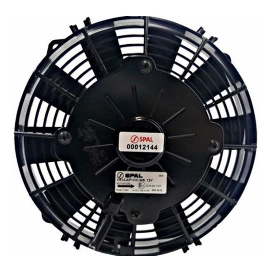 Imagem de Eletroventilador Spal Universal VA14-BP7/C-34A 8" Aspirante 24v