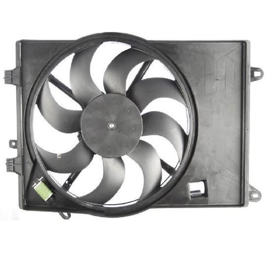 Imagem de Eletroventilador Ventoinha 8 pás c/ Defletor Sonic Cobalt Onix 2012.. Prisma 2013 ... Spin 1.8 2011.. Tracker 1.8 2014