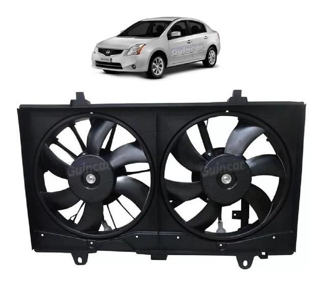 Imagem de Eletroventilador Ventoinha C/ Defletor Dupla Nissan Sentra