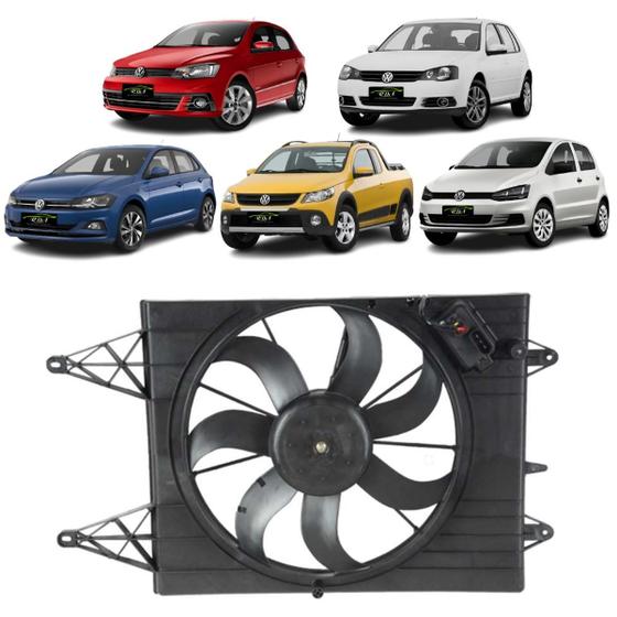 Imagem de Eletroventilador Vw Polo/ Saveiro 1.6/2.0 2008 Até 2012 C/ar