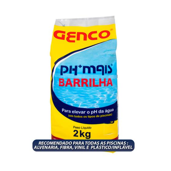 Imagem de Elevador de Ph Barrilha Genco Ph Mais Para Tratamento de Piscinas 2kg